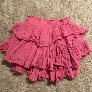Pink love shack fancy skirt